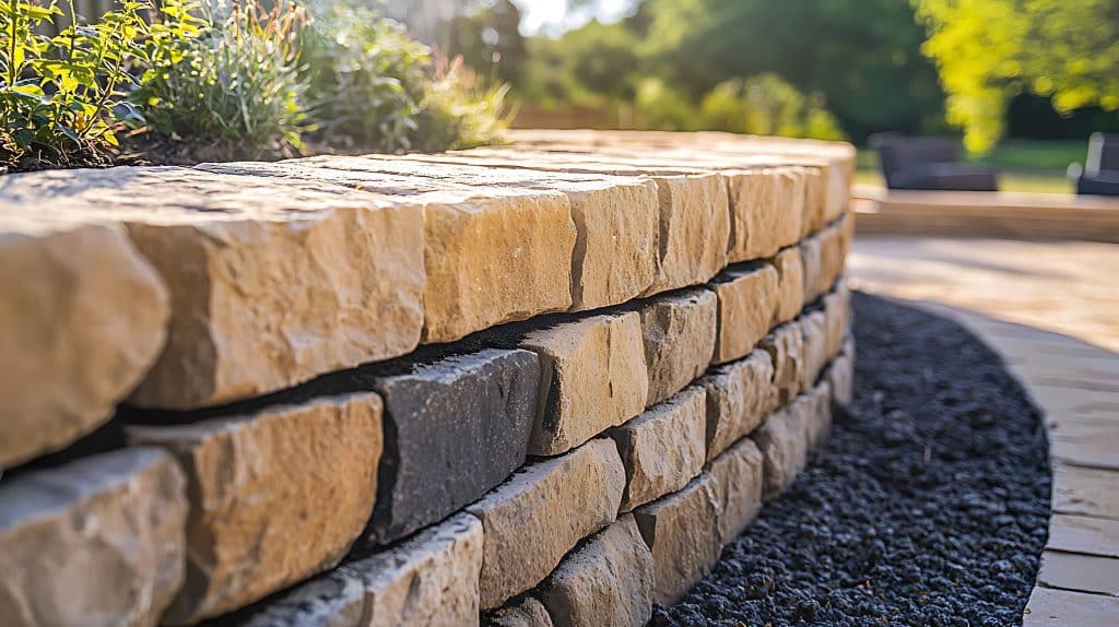 Startseite Steinmauer im Garten